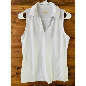 Lilly Pulitzer Luxletic White Imara Top in Resort White size S